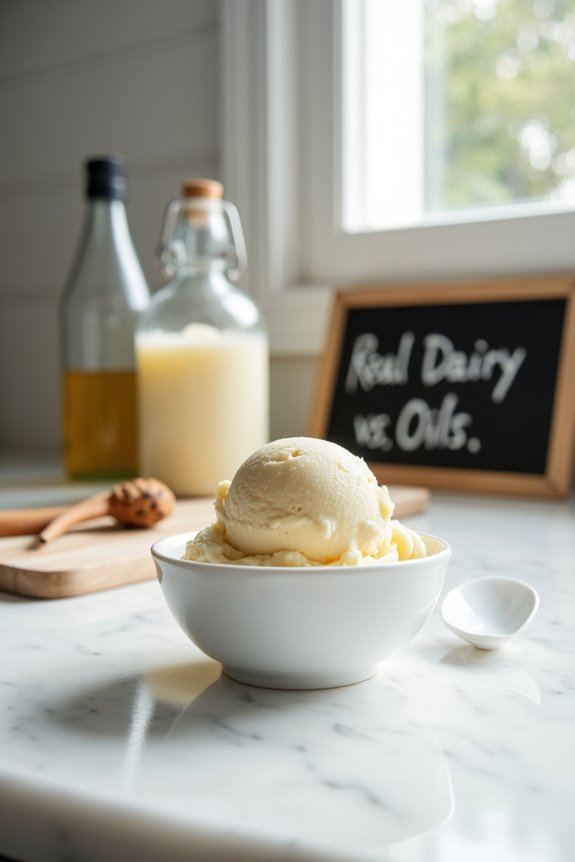vegetable oils vs real dairy