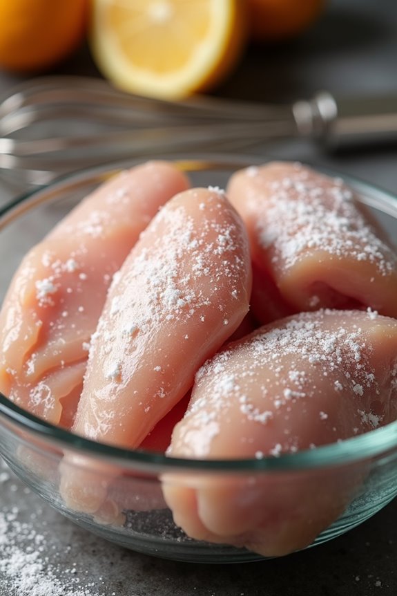 velveting chicken with baking soda